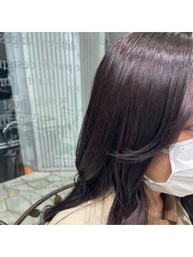 フォルテ 中田店 ブリーチなしピンクブラウン