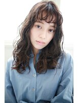 オーバーヘアー 尼崎店(over hair)&nbsp;【over hair】無造作カール×セミディ