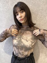 アース 三軒茶屋店(HAIR&MAKE EARTH) 三軒茶屋_レディース_セミロング_レイヤー_顔まわり_小顔_ボブ