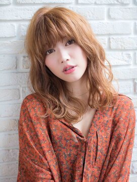 ロンド エスポワール 錦糸町(Lond espoir) 〇韓国前髪くびれ巻きヨシンモリピンクベージュシースルーバング