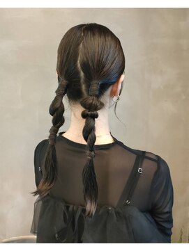 イキプラスディードットログ 大和八木駅前店(ikii+D.Log) パーティーヘアセット モード ツインテール 大和八木 橿原