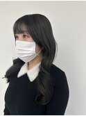 グレージュカラー×ワンホンヘア