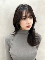 ヴィオットバイサロン(Viot by Salon)&nbsp;前髪あり髪質改善姫カットセミディカールシアーカラー縮毛矯正