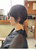 脱白髪染め×くびれショートヘア