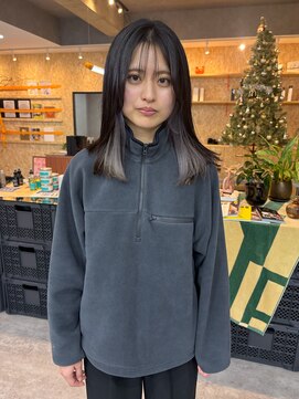 ジュール(JOULE'S) ロブヘア×インナーカラーシルバー*