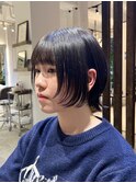 ショートウルフカットナチュラルウルフ顔まわりレイヤーカット
