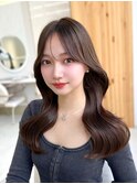 韓国スタイル/ナチュラルくびれヘア_くびれ巻き_レイヤーカット