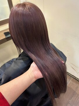 ヘアーアンドメイク ビス(HAIR&MAKE bis) ブリーチなし！ダブルカラーで作るカシスカラー【立川/沙久楽】
