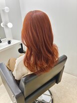 ジーナ 札幌(Zina)&nbsp;髪質改善＊オレンジベージュ＊フェミニンロング【Zina札幌】