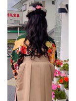 トータルヘアサロンカマダ&nbsp;高専生卒業式 袴着付＋ハーフアップ