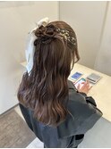 ハーフアップ/お呼ばれヘア