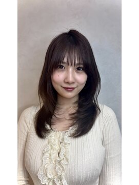 ロンド ルージュ 銀座店(Lond rouge) 小顔に見せたい人!顔周りにレイヤーを入れましょう