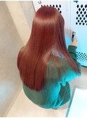 《sheer /稲葉》#ダブルカラー#コーラルレッド#髪質改善