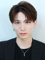 オーシャントーキョー サニー 原宿(OCEAN TOKYO Sunny)&nbsp;フェザーパーマセンターパートニュアンスパーマ韓国マッシュ黒髪