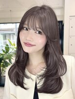 オニキス(ONYX)&nbsp;e139韓国ヘアーレイヤーカットオリーブグレージュブリーチなし