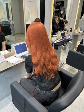 ラピス 福岡天神店(Lapis) ブリーチ/ブリーチカラー/オレンジ