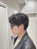 メレ 仙台(Mele)&nbsp;シャドウパーマ/コンマバング/センターパート/無造作パーマ