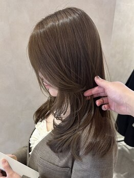 サロンドディバース(Salon de DIVERSE)の写真/小顔見え◎細部までこだわった顔周りカットで一気に垢抜け＊[韓国/レイヤー/顔周り/小倉南区/下曽根]