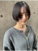 short/切りっぱなしボブエアリーロング美髪ピンクブラウン