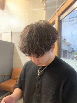 エゴ(ego) ハイライト×波巻きパーマ