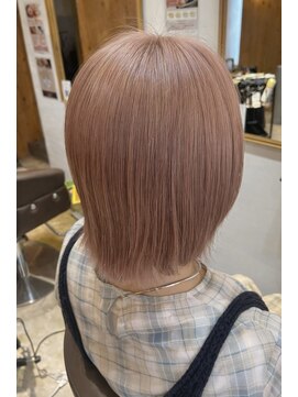 カラーファクトリーゴジュウゴ(color factory55) 透明感◎ 透け感ブリーチ◎ ピンクラテカラー