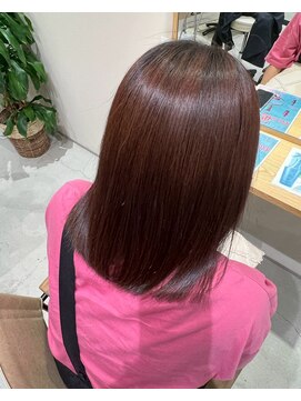 ファムバイアヴァンス(Femme by AVANCE.) 艶髪ストレート×ナチュラルブラウンピンクベージュ
