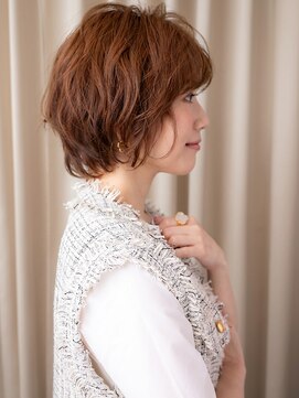 カバーヘア ブリス 上尾西口店(COVER HAIR bliss) 12トーンブリーチなし大人美人小顔ひし形レイヤーボブ30代40代X