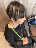 デザインカラー ハイライト 刈り上げマッシュ uiicumeda白井舞美