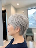 大人ショート【eon】#大人女性#白髪#マンツーマン