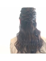 ニコット(nicott)&nbsp;結婚式セット◎ロング×ハーフアップ