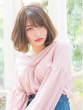 ステア ケース(stair case) リラクシーボブ×暗髪ベージュ