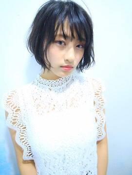 ラウンジ モリオ イケブクロ(Lounge MORIO Ikebukuro) 【morio池袋】2018年秋冬流行る髪型黒髪おとなショート