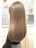 ミニウルフチェリーブラウンブリーチなしショートボブ前髪/銀座