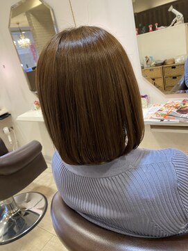 アンプヘアー 六地蔵店(unpeu hair) ハイトーン×ボブ【宇治 六地蔵】