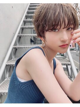 オースティン 門前仲町(AUSTIN) 大人かわいい前髪セシルカットココアブラウンフリンジウェーブ