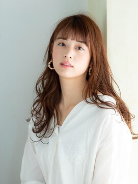 ヘアーアートシフォン 池袋西口店(Hair art chiffon) カーキベージュウルフパーマ白髪染めインナーカラーアンニュイ