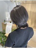 ダブルカラー×ダークグレー