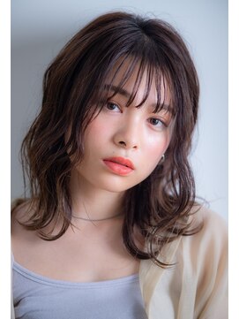 ユニックス Mark Is みなとみらい店(UNIX) 【UNIXみなとみらい】モカベージュ×レイヤーセミディ