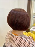 ショートボブ明るい白髪染め【京成大久保】【本八幡】【船橋】