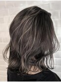 【AUBE HAIR】セミハイライト_フリンジロブ