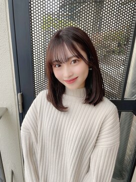 サロンドミルク 原宿(salon de MiLK) 【salon de MiLK 原宿】うるつやストレート×ラベンダーベージュ