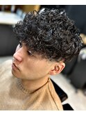 スペインカールミッドフェードバーバースタイルS