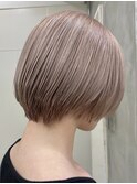 大人ショートボブ丸みショートカットマッシュショート前髪あり