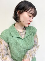 バサ 高田馬場店(BASSA)&nbsp;クセを活かしたボブスタイル （高田馬場美容院BASSA)
