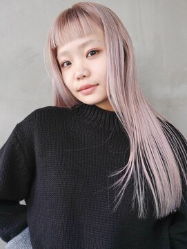 オーオ シカシカ(OOO YY) ハイトーンピンク/ペールカラー×ロングヘア