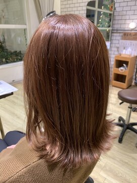 ジップ 緑店(zip) 外ハネミディアム × 30代オシャレセミディ