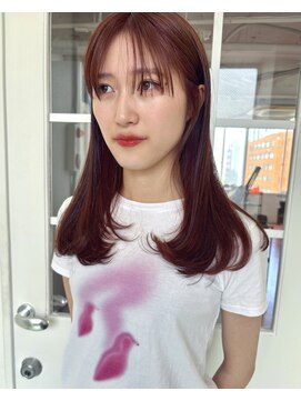 シロ(ciLo) ブリーチなしオレンジレッドカラー