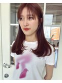 ブリーチなしオレンジレッドカラー