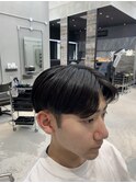 センターパート ポイント前髪パーマ