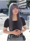 ちょっと濃いめのホワイトシルバーカラー 担当MATSUI/ハイトーン